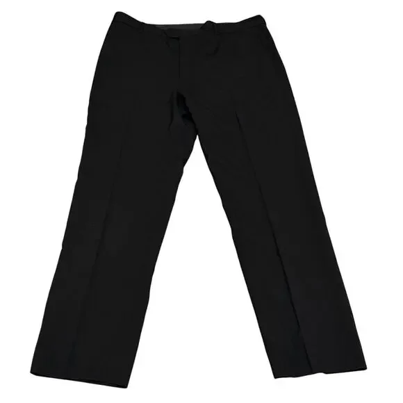 Agnès b Homme Dress Pants Mens 48 Black Wool France Tailored Classic Designer